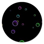 Bubble in dark Magnet 5  (Round) Front