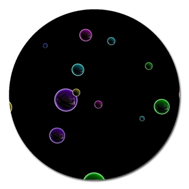 Bubble in dark Magnet 5  (Round)