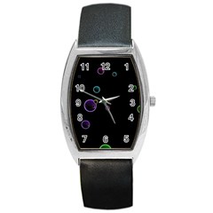 Bubble in dark Barrel Style Metal Watch