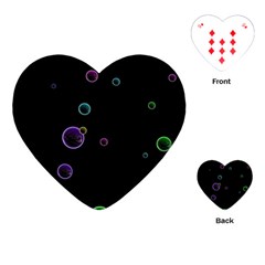 Bubble in dark Playing Cards Single Design (Heart)