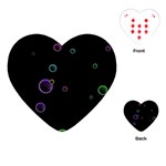 Bubble in dark Playing Cards Single Design (Heart) Front