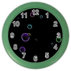 Bubble in dark Color Wall Clock