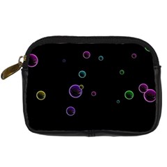 Bubble in dark Digital Camera Leather Case