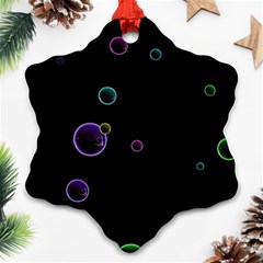 Bubble in dark Ornament (Snowflake)