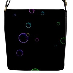 Bubble in dark Flap Closure Messenger Bag (S)