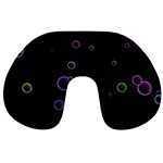 Bubble in dark Travel Neck Pillow Front