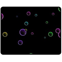 Bubble In Dark Double Sided Fleece Blanket (medium)  by Sabelacarlos