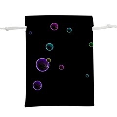 Bubble In Dark  Lightweight Drawstring Pouch (xl) by Sabelacarlos