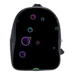 Bubble in dark School Bag (Large) Front