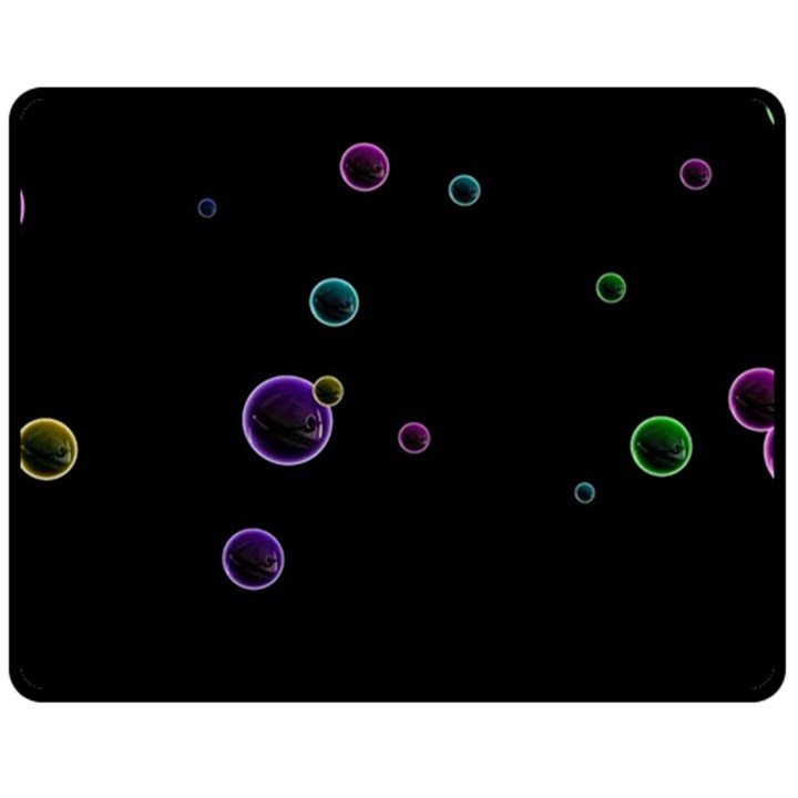 Bubble in dark Fleece Blanket (Medium) 