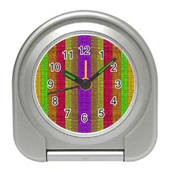 Colors Of A Rainbow Travel Alarm Clock by pepitasart