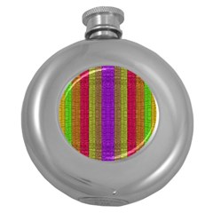 Colors Of A Rainbow Round Hip Flask (5 Oz) by pepitasart