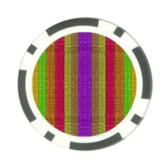 Colors Of A Rainbow Poker Chip Card Guard by pepitasart