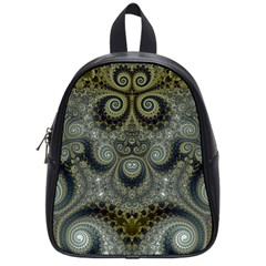 Rustic Silver and Gold Spirals School Bag (Small)