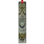 Rustic Silver and Gold Spirals Large Book Marks Front