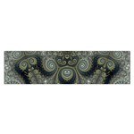 Rustic Silver and Gold Spirals Satin Scarf (Oblong) Front