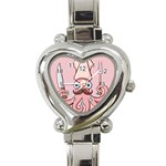 Squid Chef Cartoon Heart Italian Charm Watch Front