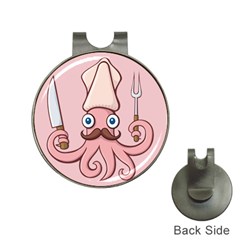 Squid Chef Cartoon Hat Clips With Golf Markers by sifis