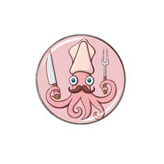 Squid Chef Cartoon Hat Clip Ball Marker by sifis