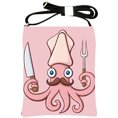 Squid Chef Cartoon Shoulder Sling Bag by sifis