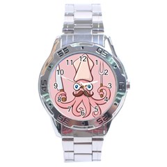 Squid Chef Cartoon Stainless Steel Analogue Watch by sifis