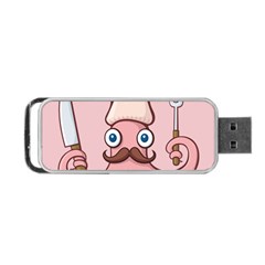 Squid Chef Cartoon Portable Usb Flash (two Sides) by sifis