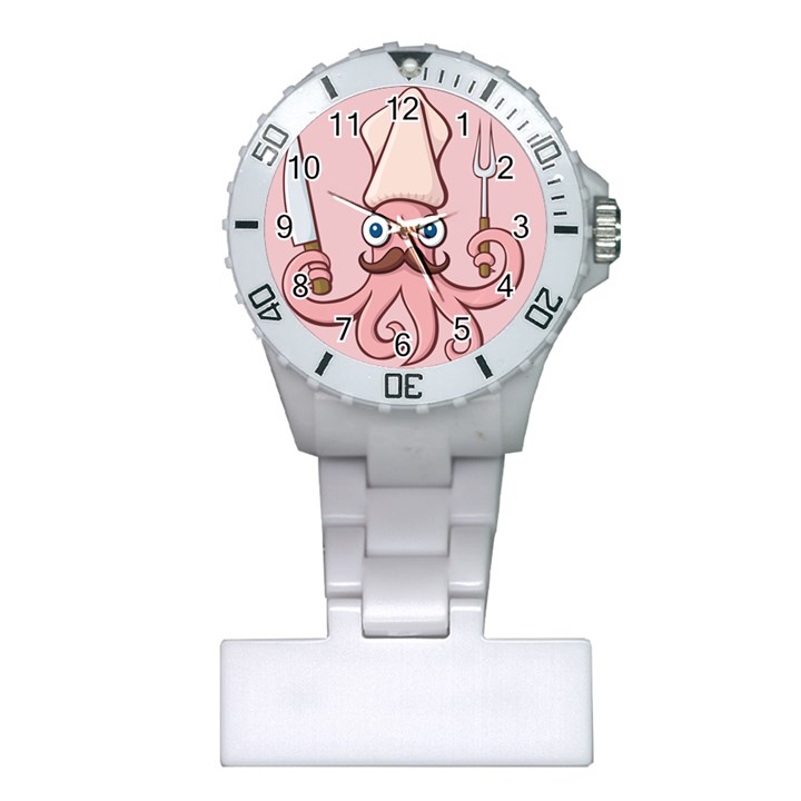 Squid Chef Cartoon Plastic Nurses Watch