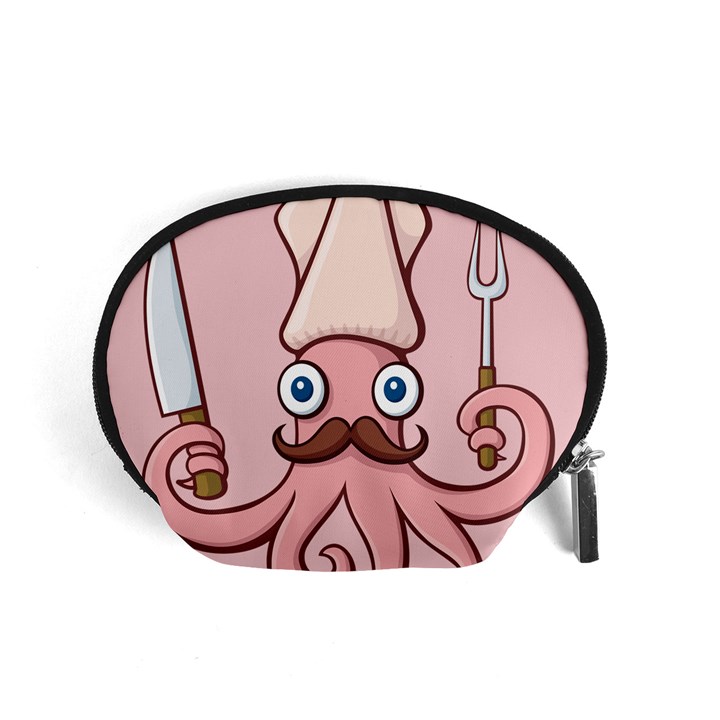 Squid Chef Cartoon Accessory Pouch (Small)