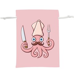 Squid Chef Cartoon  Lightweight Drawstring Pouch (xl) by sifis