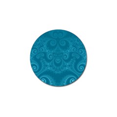 Cerulean Blue Spirals Golf Ball Marker (10 Pack) by SpinnyChairDesigns