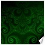 Emerald Green Spirals Canvas 20  x 20  19 x19.27  Canvas - 1