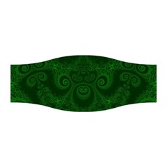 Emerald Green Spirals Stretchable Headband by SpinnyChairDesigns