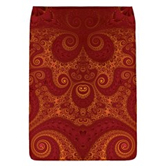 Red And Gold Spirals Removable Flap Cover (l) by SpinnyChairDesigns