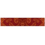 Red and Gold Spirals Large Flano Scarf  Front