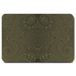 Rustic Green Brown Swirls Large Doormat  30 x20  Door Mat