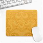 Golden Honey Swirls Large Mousepads Front