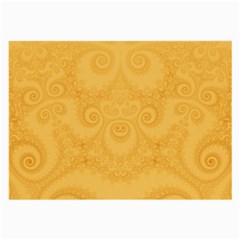 Golden Honey Swirls Large Glasses Cloth by SpinnyChairDesigns