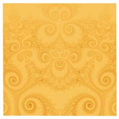 Golden Honey Swirls Wooden Puzzle Square by SpinnyChairDesigns