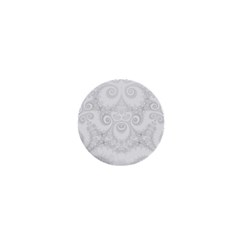 Wedding White Swirls Spirals 1  Mini Buttons by SpinnyChairDesigns