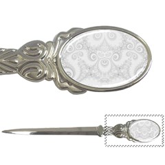 Wedding White Swirls Spirals Letter Opener by SpinnyChairDesigns