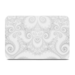 Wedding White Swirls Spirals Plate Mats by SpinnyChairDesigns