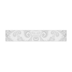 Wedding White Swirls Spirals Flano Scarf (mini) by SpinnyChairDesigns