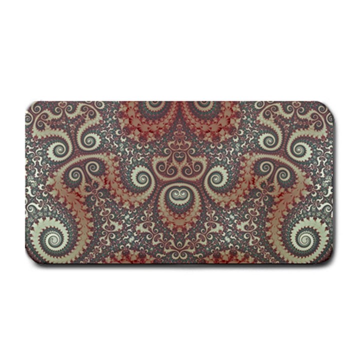 Red and White Color Swirls Medium Bar Mats