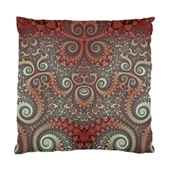 Red And White Color Swirls Standard Cushion Case (two Sides) by SpinnyChairDesigns