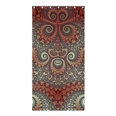 Red And White Color Swirls Shower Curtain 36  X 72  (stall)  by SpinnyChairDesigns