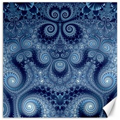 Royal Blue Swirls Canvas 20  X 20 