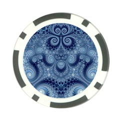 Royal Blue Swirls Poker Chip Card Guard (10 Pack) by SpinnyChairDesigns