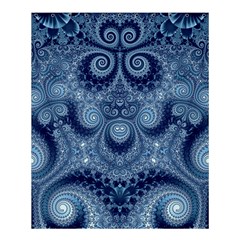 Royal Blue Swirls Shower Curtain 60  X 72  (medium)  by SpinnyChairDesigns