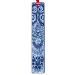 Royal Blue Swirls Large Book Marks by SpinnyChairDesigns