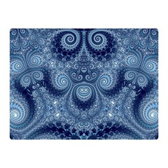 Royal Blue Swirls Double Sided Flano Blanket (mini) 